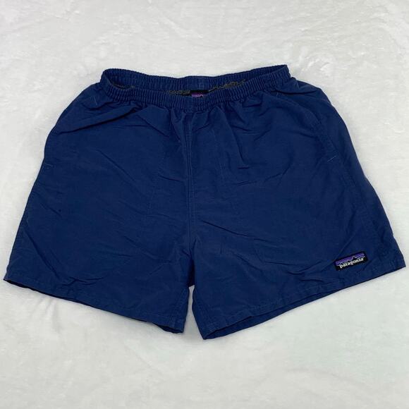 Patagonia Baggies Shorts 4" Inseam Mens Small Navy Blue Pockets *Liner Cut Out - Picture 1 of 15